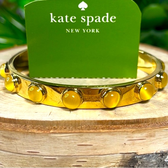 Kate spade bangle bracelet NWOT yellow gold - Picture 2 of 7